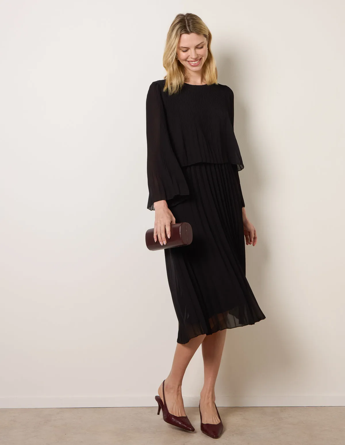 Chiffon Pleated Dress sold by Blue Vanilla product image thumbnail 2