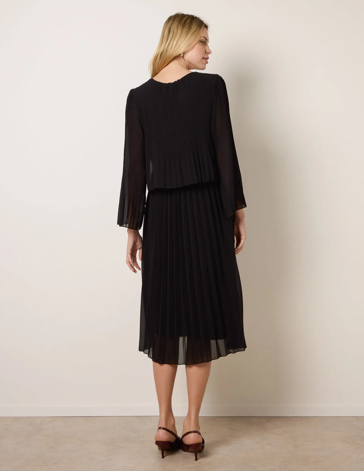 Chiffon Pleated Dress sold by Blue Vanilla product image thumbnail 4