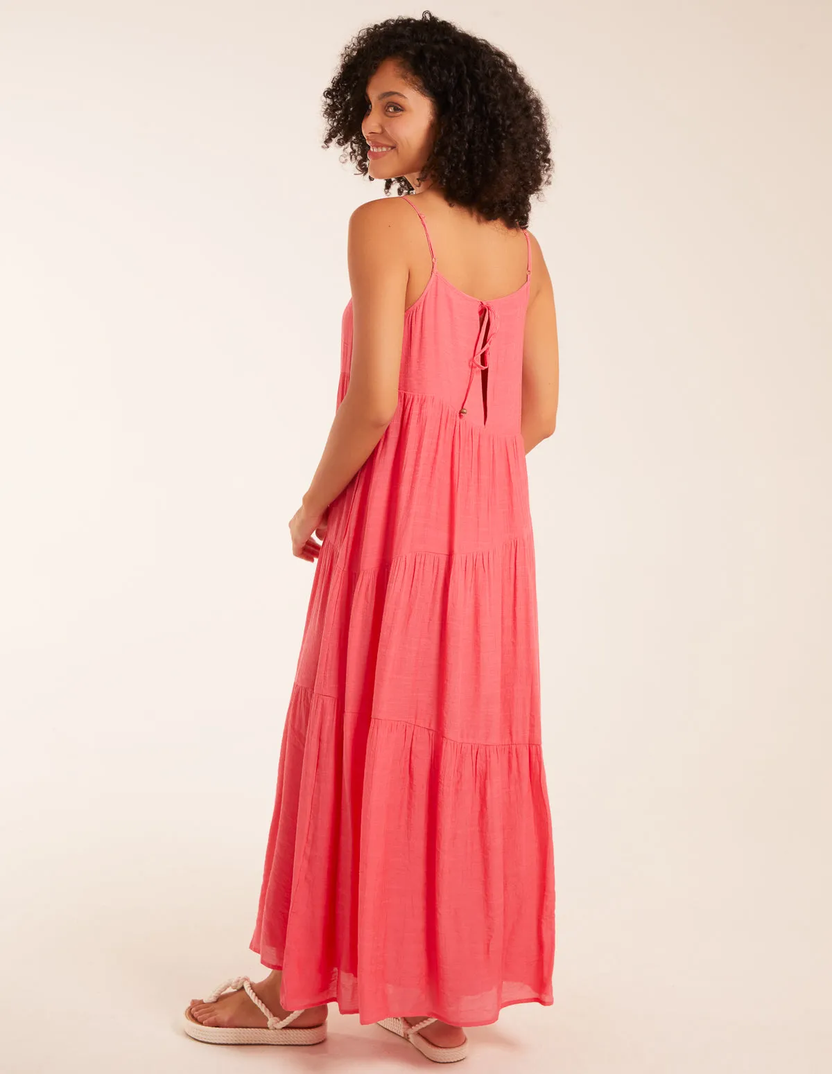 Drawstring Tier Maxi Dress sold by Blue Vanilla product image thumbnail 5