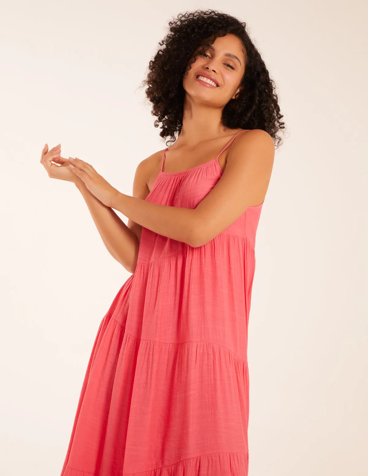 Drawstring Tier Maxi Dress sold by Blue Vanilla product image thumbnail 2