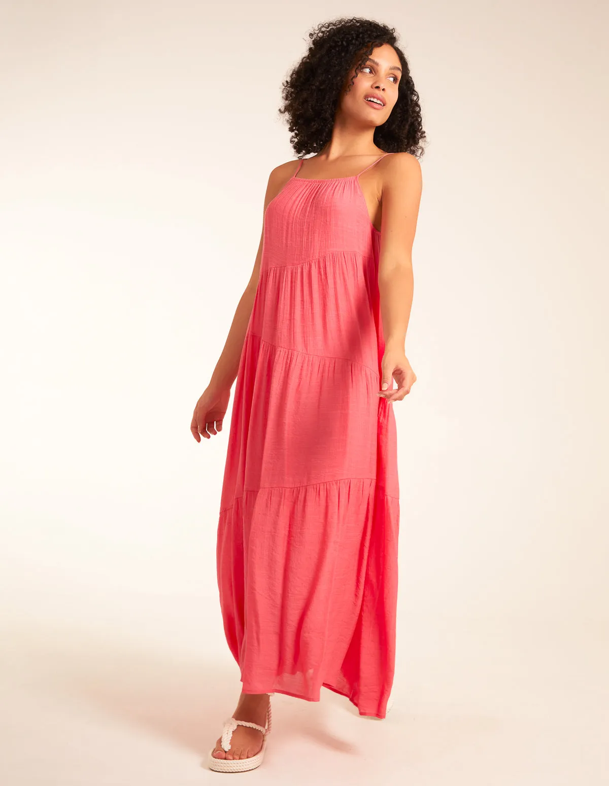 Drawstring Tier Maxi Dress sold by Blue Vanilla product image thumbnail 4