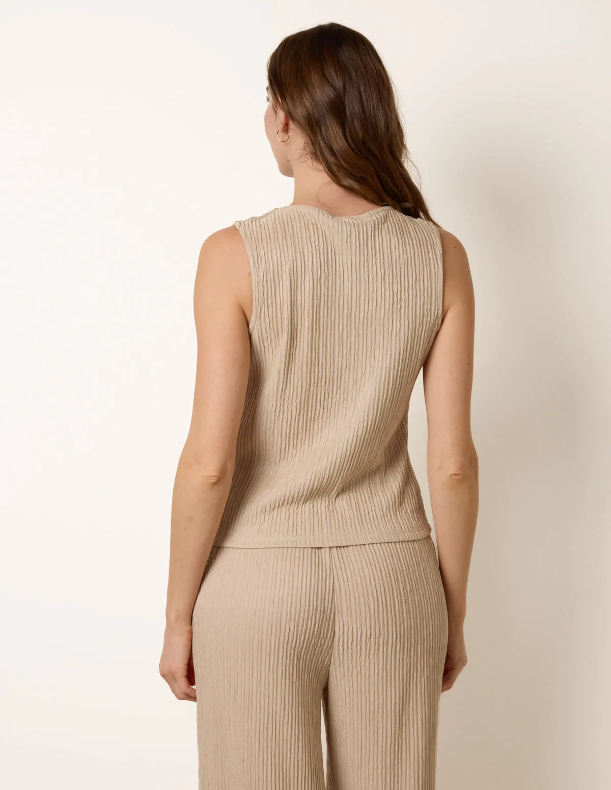Crew Neck Button Through Vest sold by Blue Vanilla product image thumbnail 4