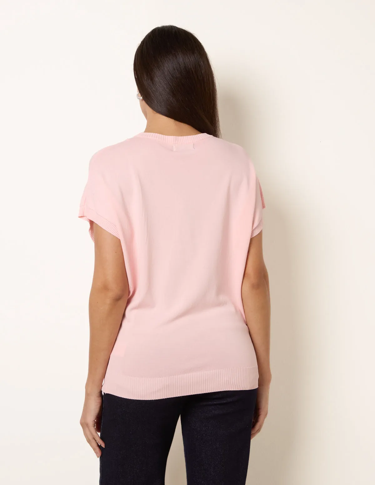 Short Sleeve Texture Knit Top sold by Blue Vanilla product image thumbnail 4