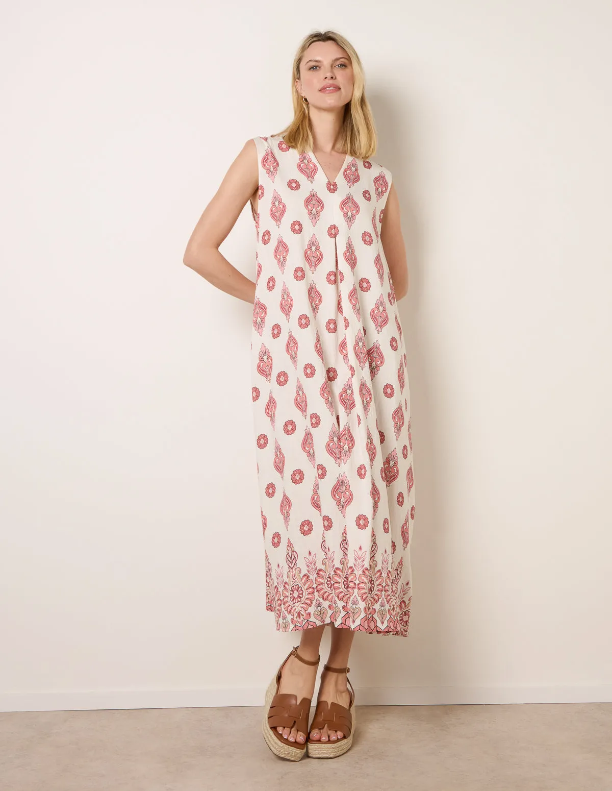 Floral Print A Line Dress sold by Blue Vanilla product image thumbnail 2