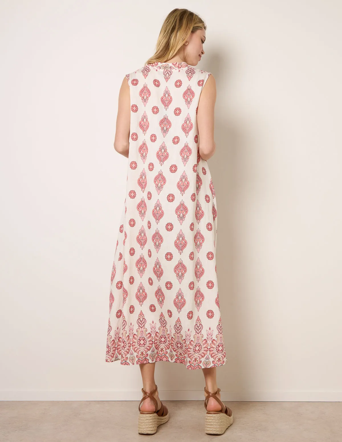 Floral Print A Line Dress sold by Blue Vanilla product image thumbnail 4