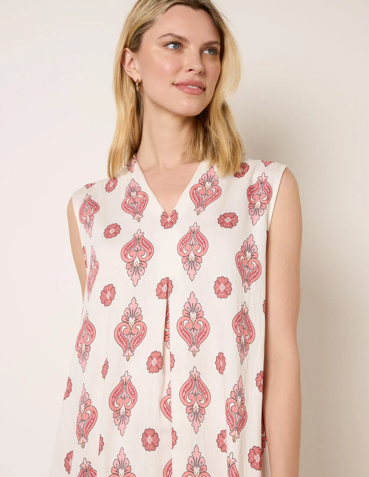 Floral Print A Line Dress sold by Blue Vanilla product image thumbnail 3