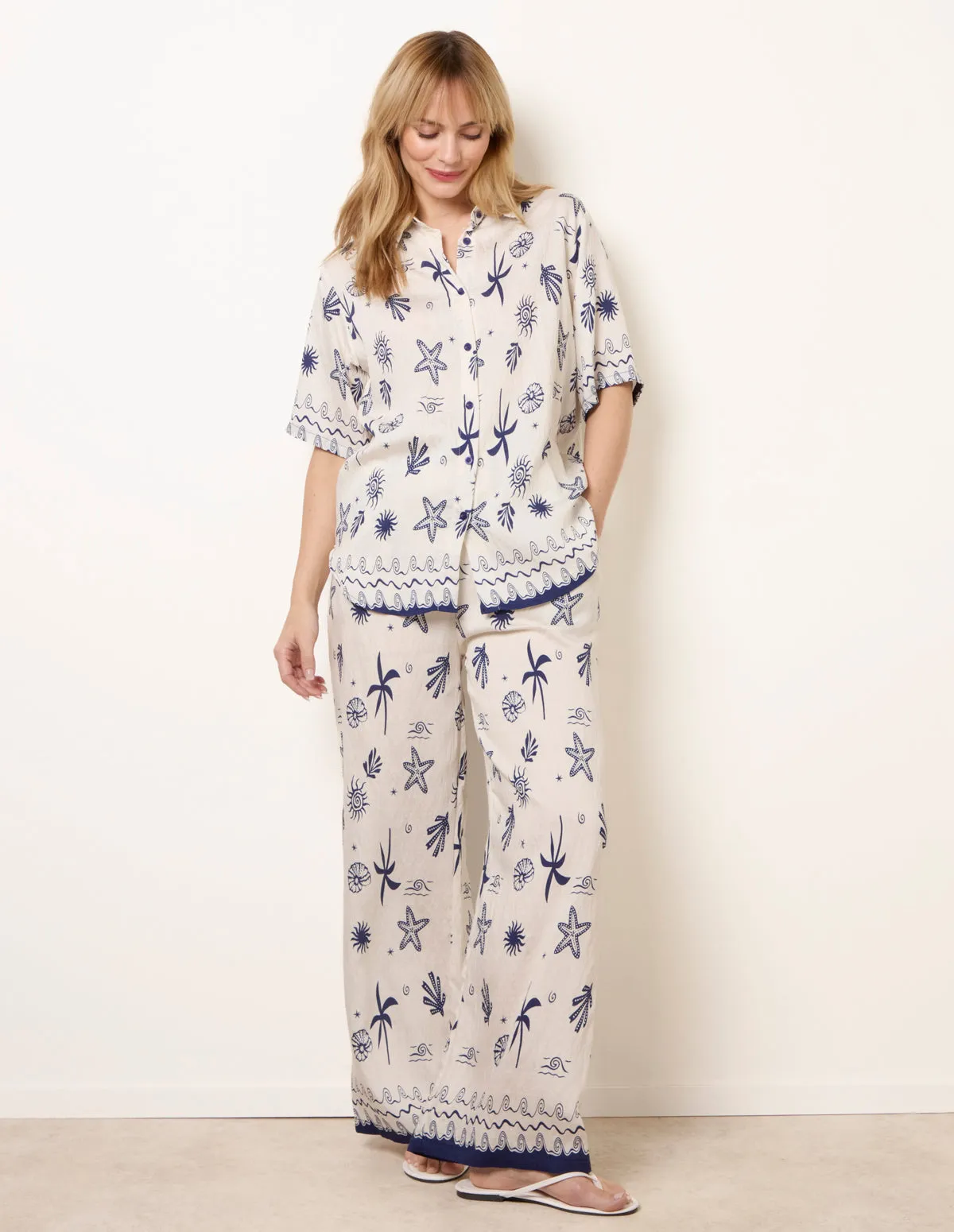 Co-Ord Set With Marine-Inspired Print sold by Blue Vanilla product image thumbnail 3