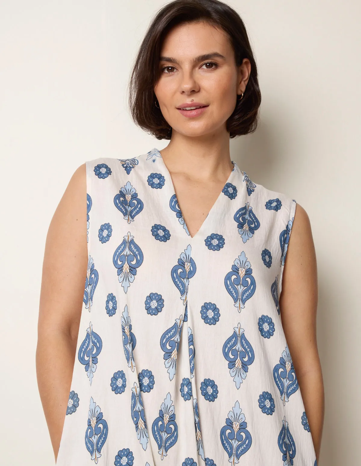 Floral Print A Line Dress sold by Blue Vanilla product image thumbnail 2