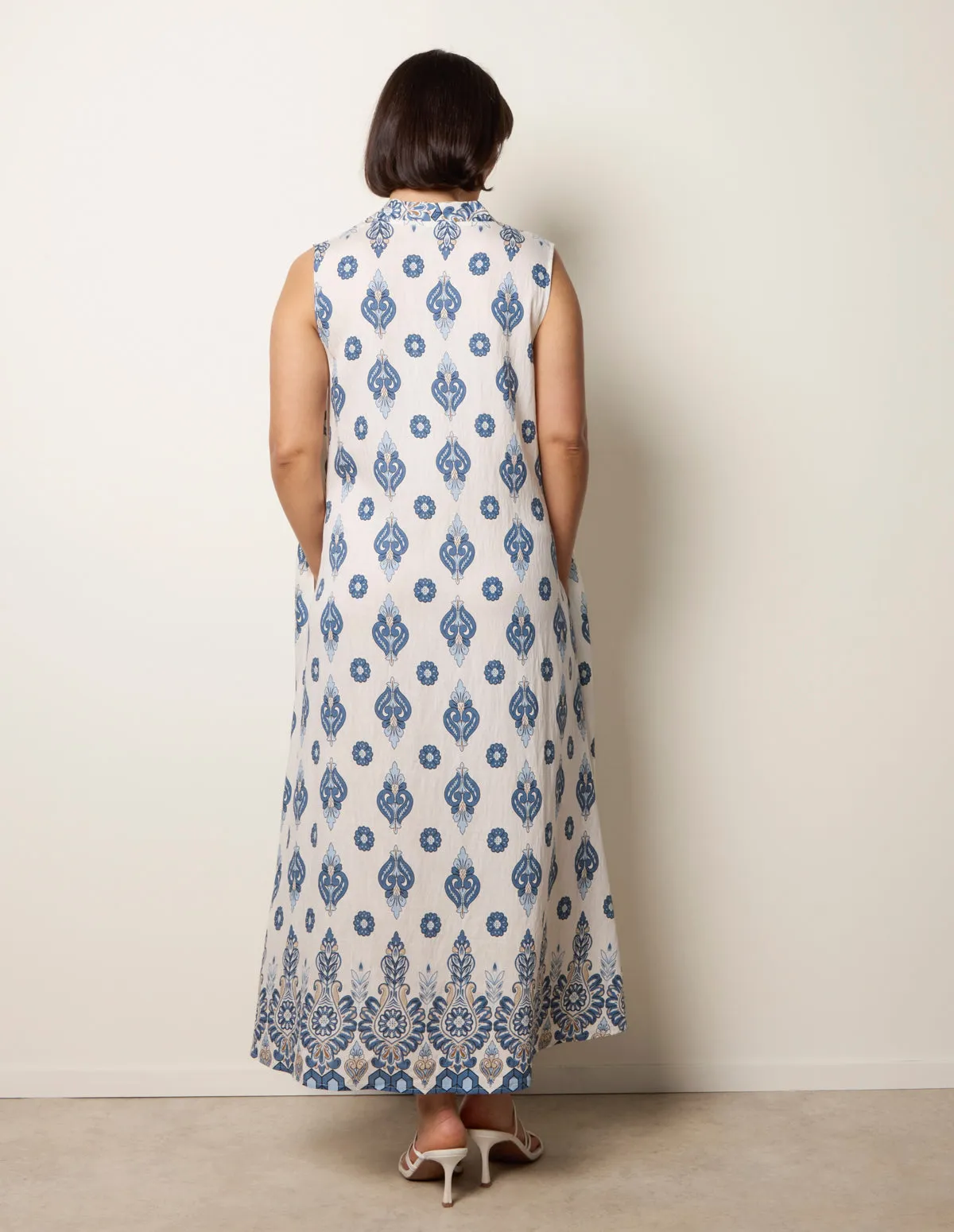 Floral Print A Line Dress sold by Blue Vanilla product image thumbnail 4