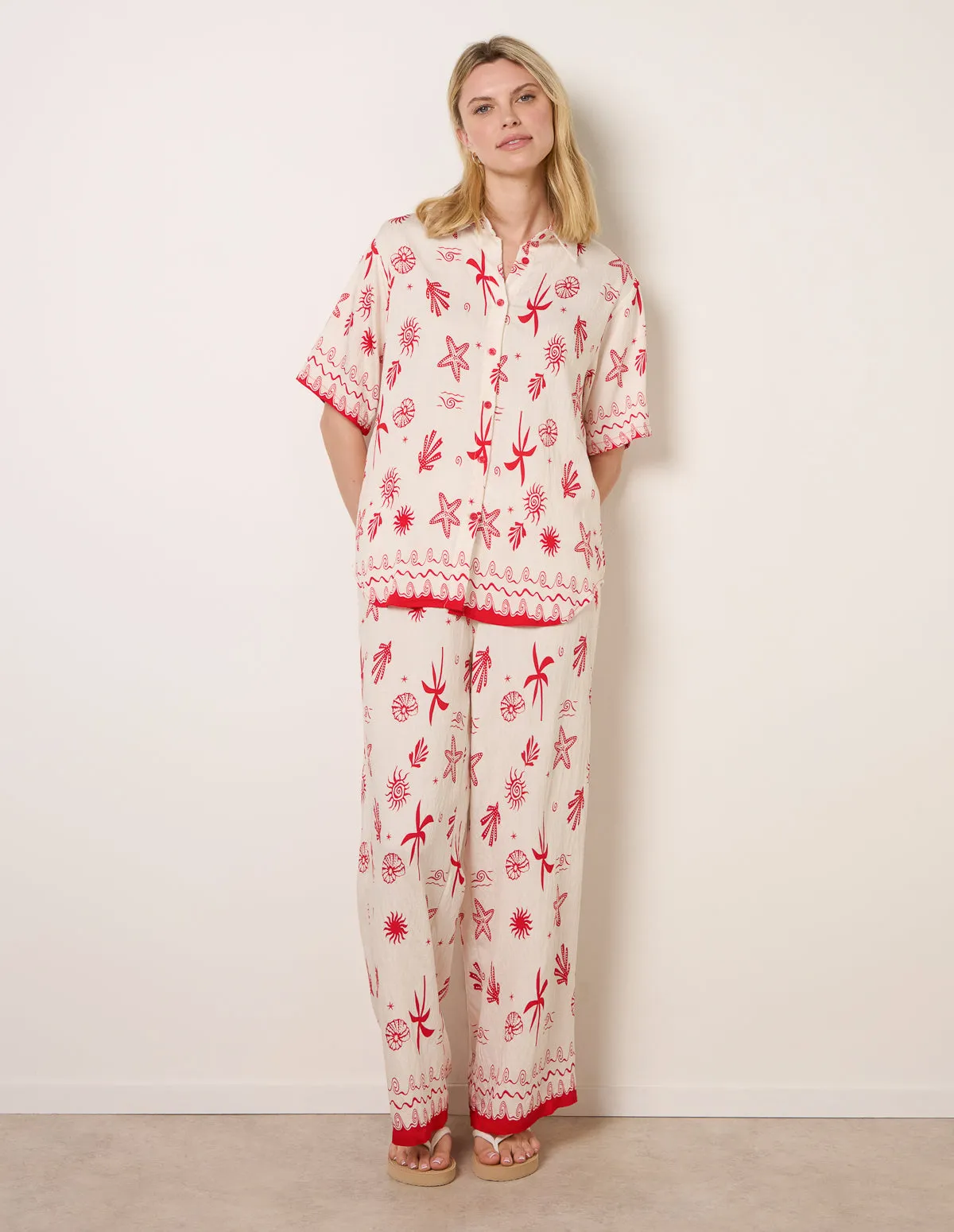 Co-Ord Set With Marine-Inspired Print sold by Blue Vanilla product image thumbnail 2