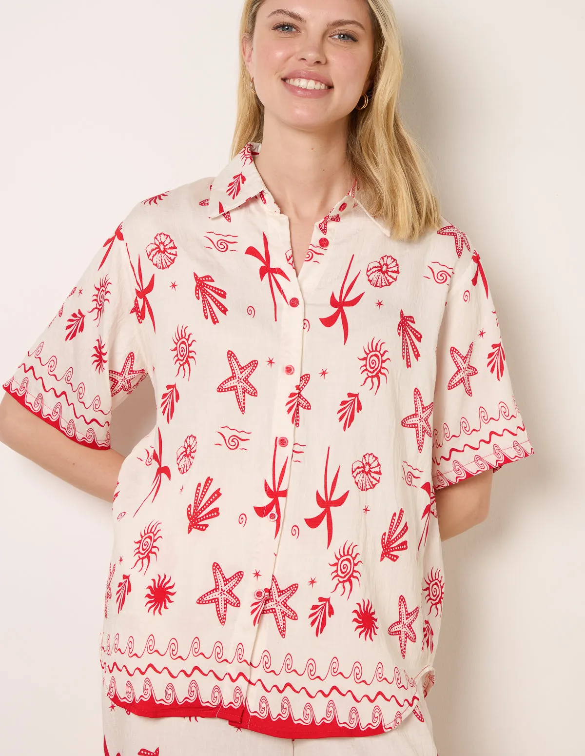 Co-Ord Set With Marine-Inspired Print sold by Blue Vanilla product image thumbnail 3