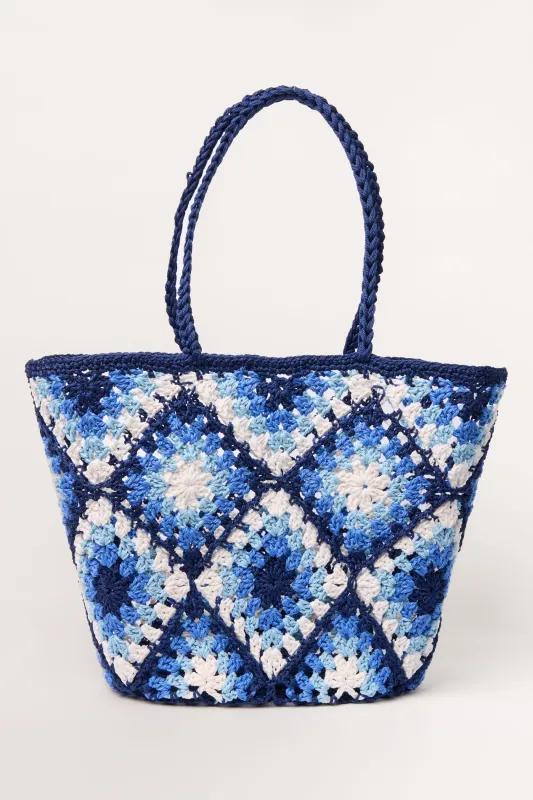 Crochet Simple Tote Bag made by Blue Vanilla