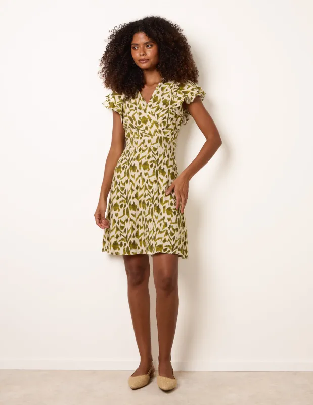 Angel Sleeve Mini Dress made by Blue Vanilla