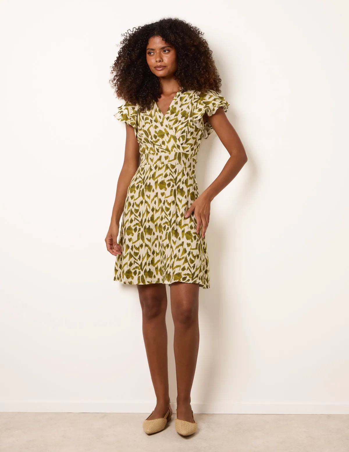 Angel Sleeve Mini Dress sold by Blue Vanilla