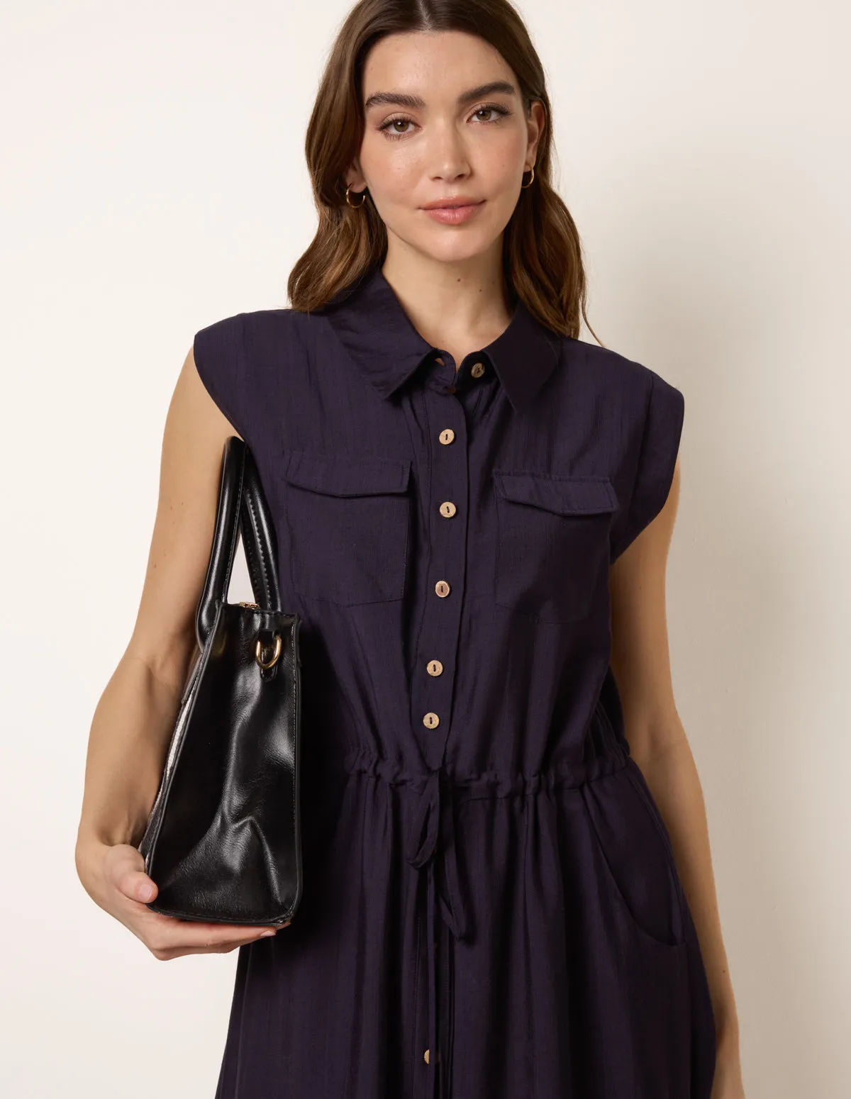 Utility Tie Waist Dress sold by Blue Vanilla product image thumbnail 2
