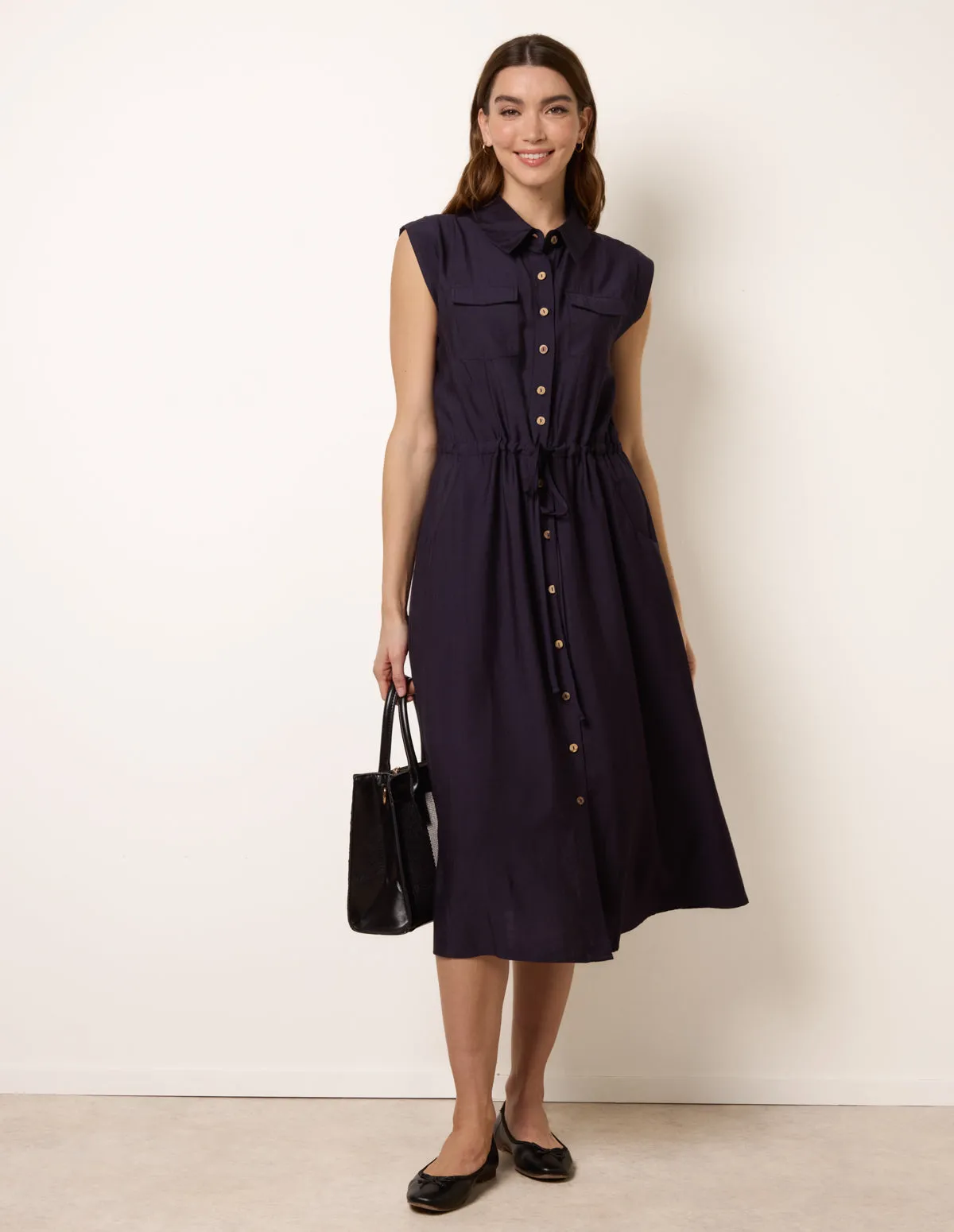 Utility Tie Waist Dress sold by Blue Vanilla product image thumbnail 3