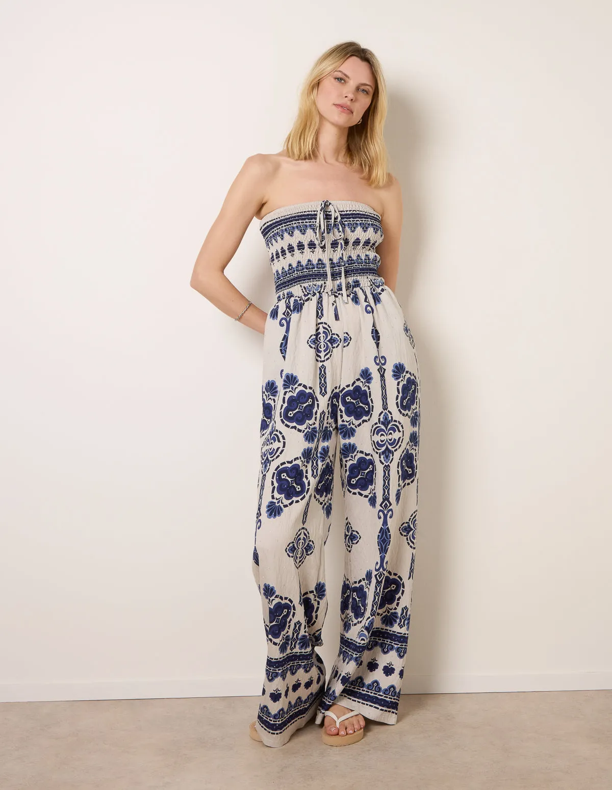Tribal Print Jumpsuit sold by Blue Vanilla