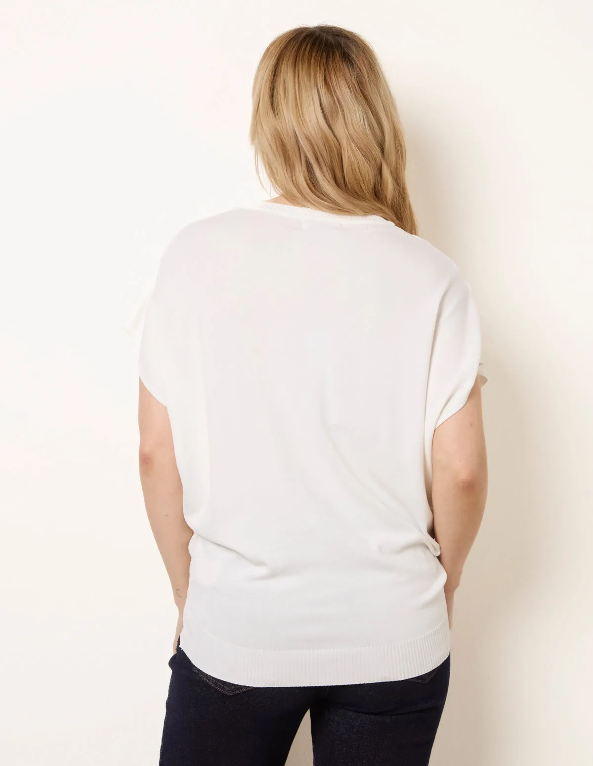 Textured Sleeveless Knit Top sold by Blue Vanilla product image thumbnail 4