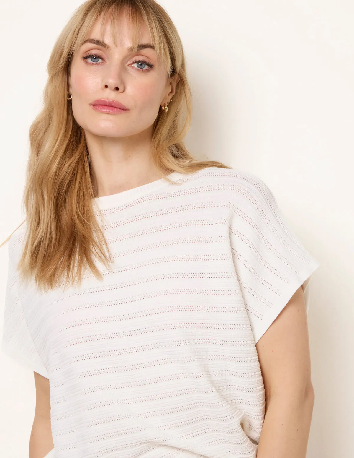 Textured Sleeveless Knit Top sold by Blue Vanilla product image thumbnail 3