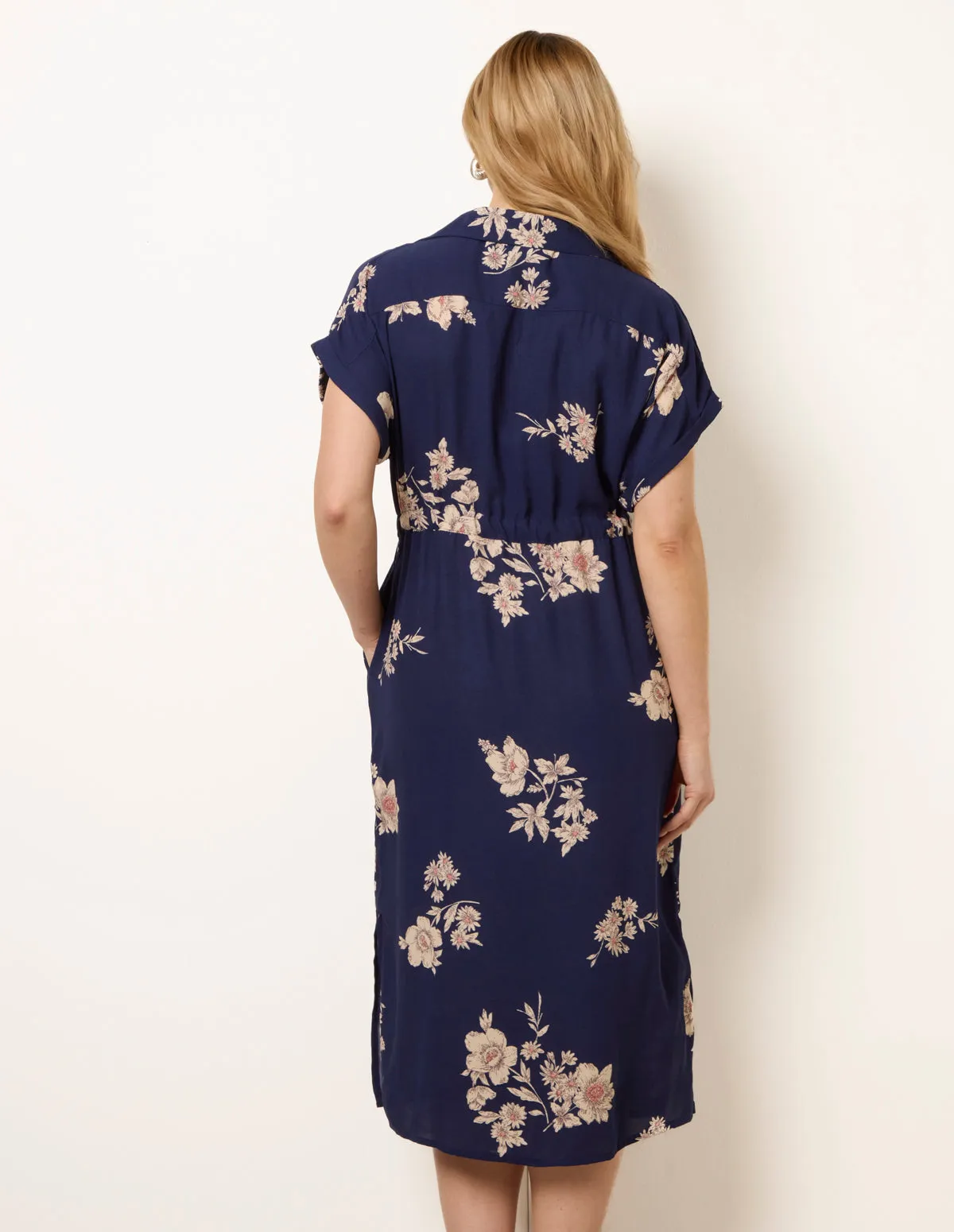 Drawstring Midi Shirt Dress sold by Blue Vanilla product image thumbnail 4