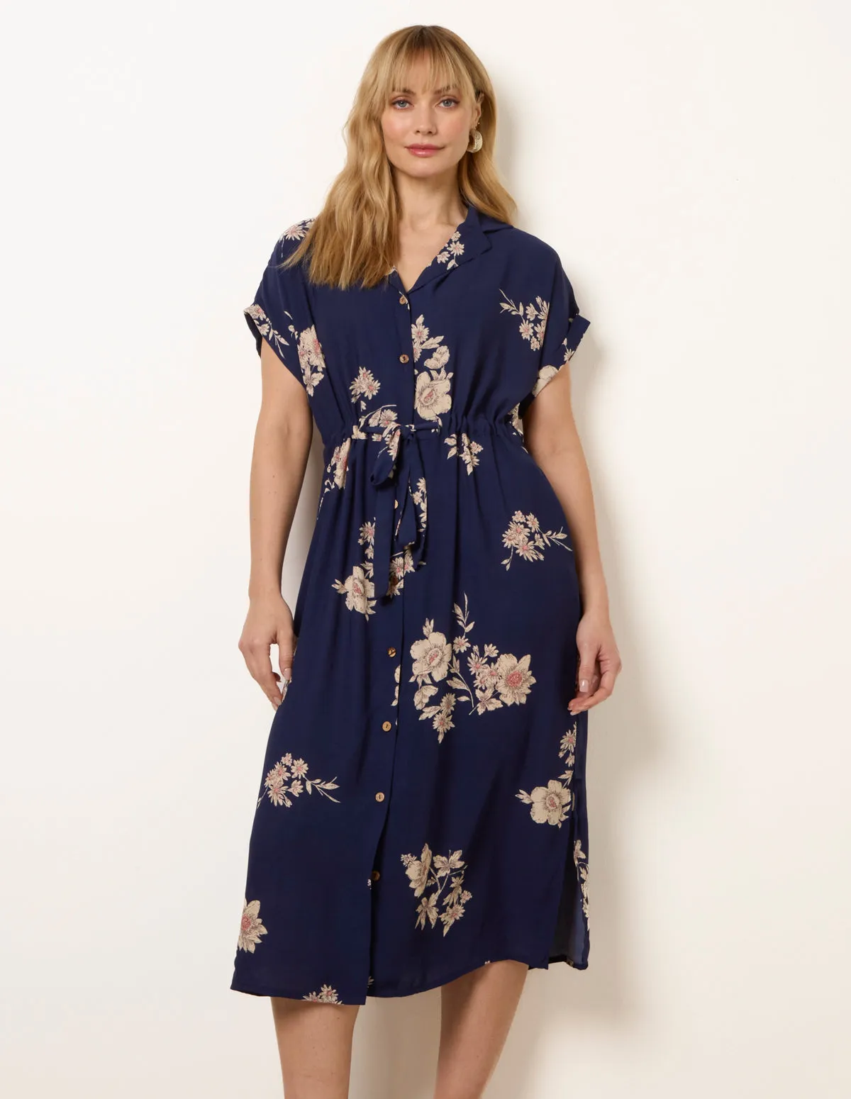Drawstring Midi Shirt Dress sold by Blue Vanilla product image thumbnail 2