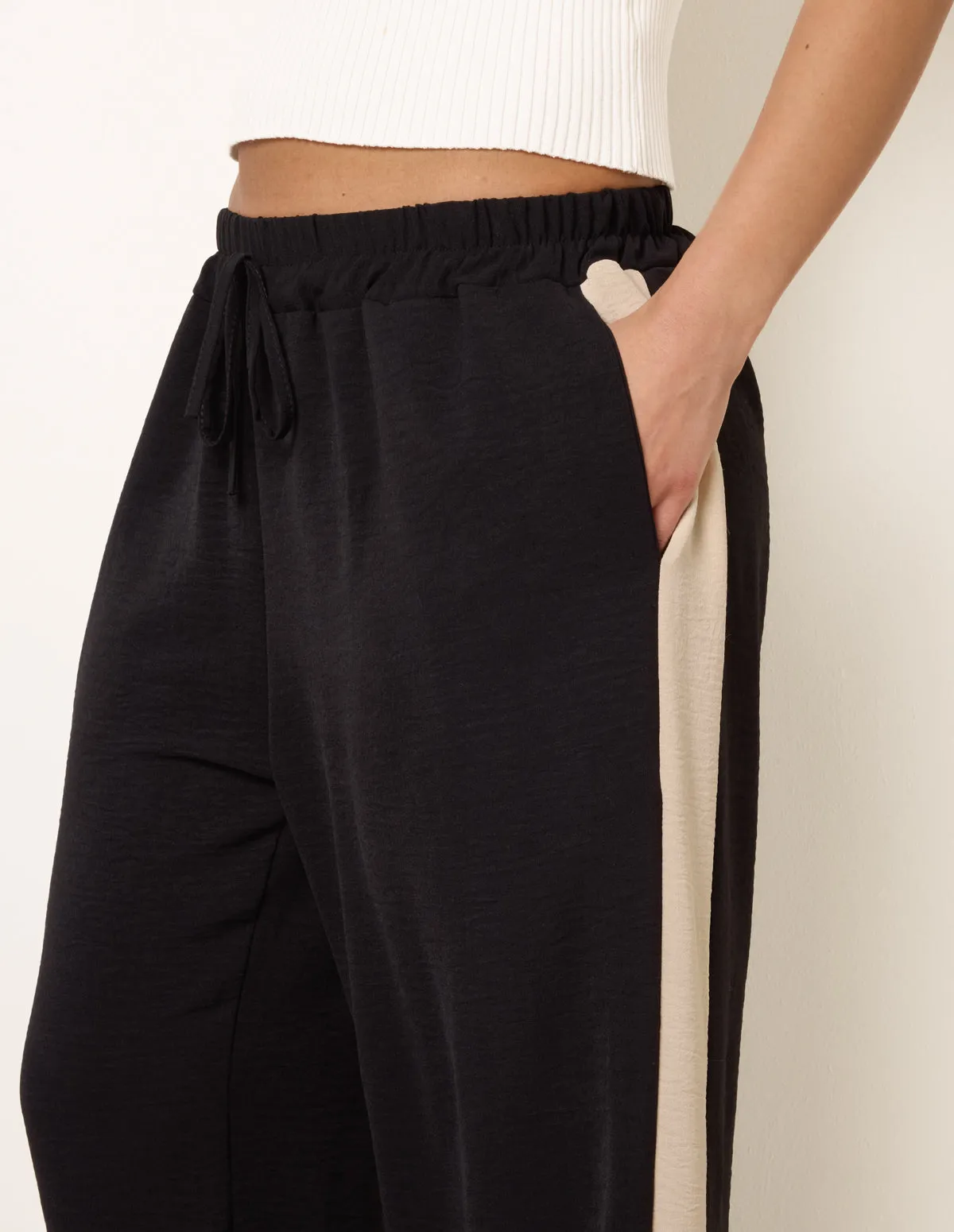 Side Stripe Elasticated Waist Trousers sold by Blue Vanilla product image thumbnail 2