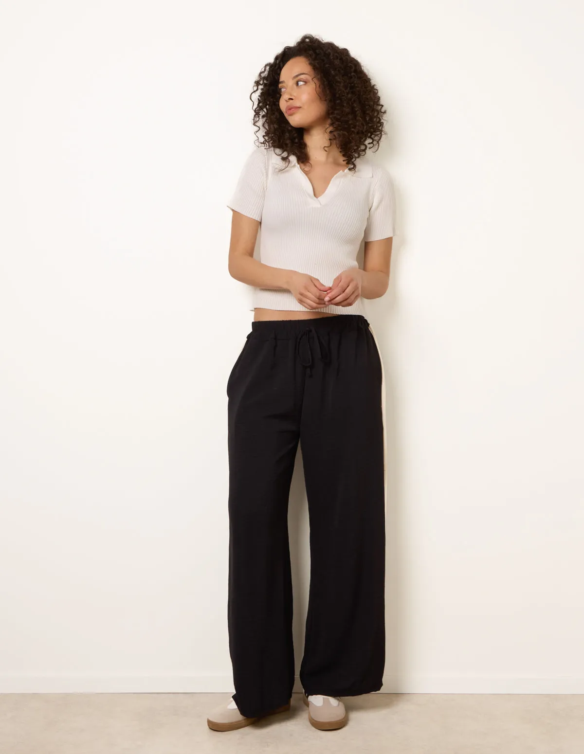 Side Stripe Elasticated Waist Trousers sold by Blue Vanilla product image thumbnail 3