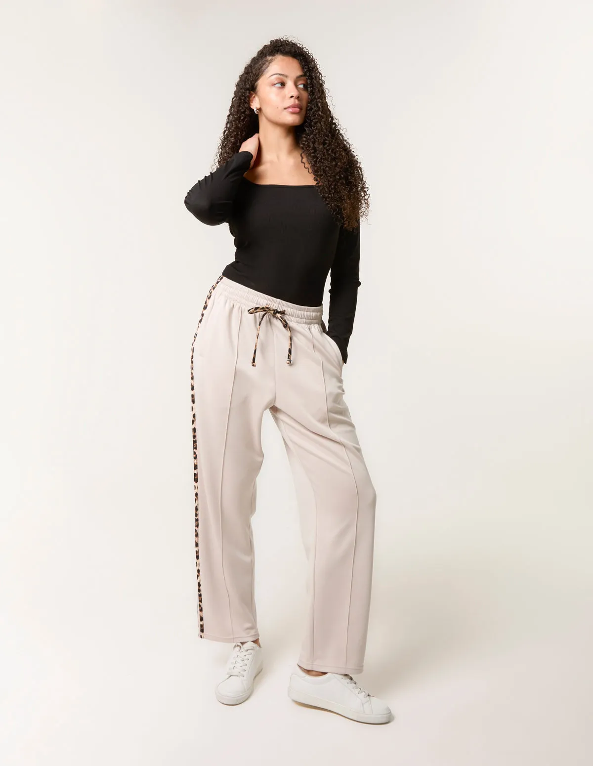 Leopard Side Stripe Jogger sold by Blue Vanilla