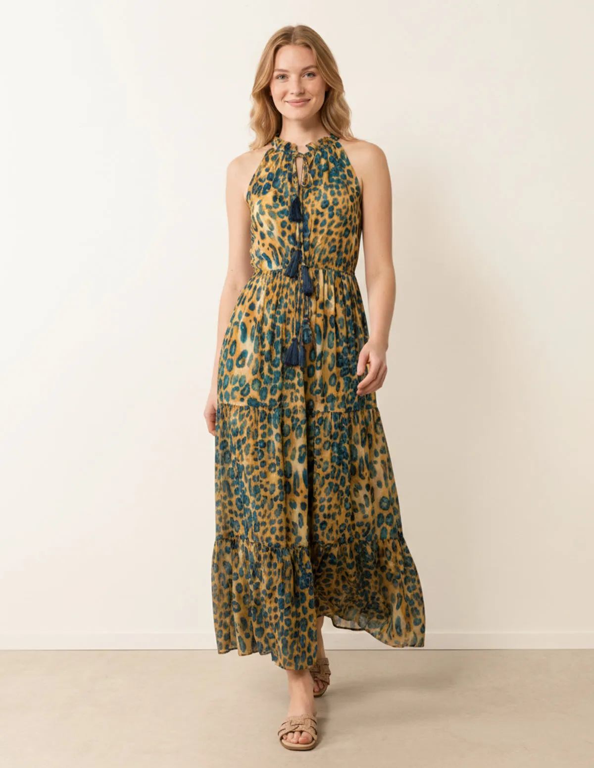 Diamante Tiered Tie Front Dress sold by Blue Vanilla product image thumbnail 2