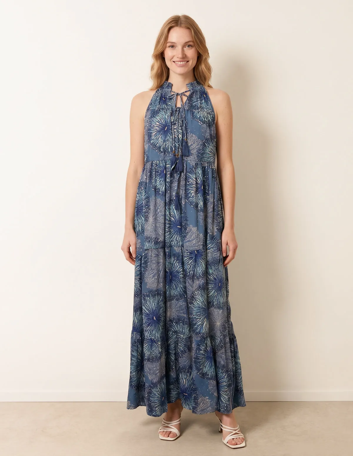 Tiered Tie Front Dress sold by Blue Vanilla product image thumbnail 2