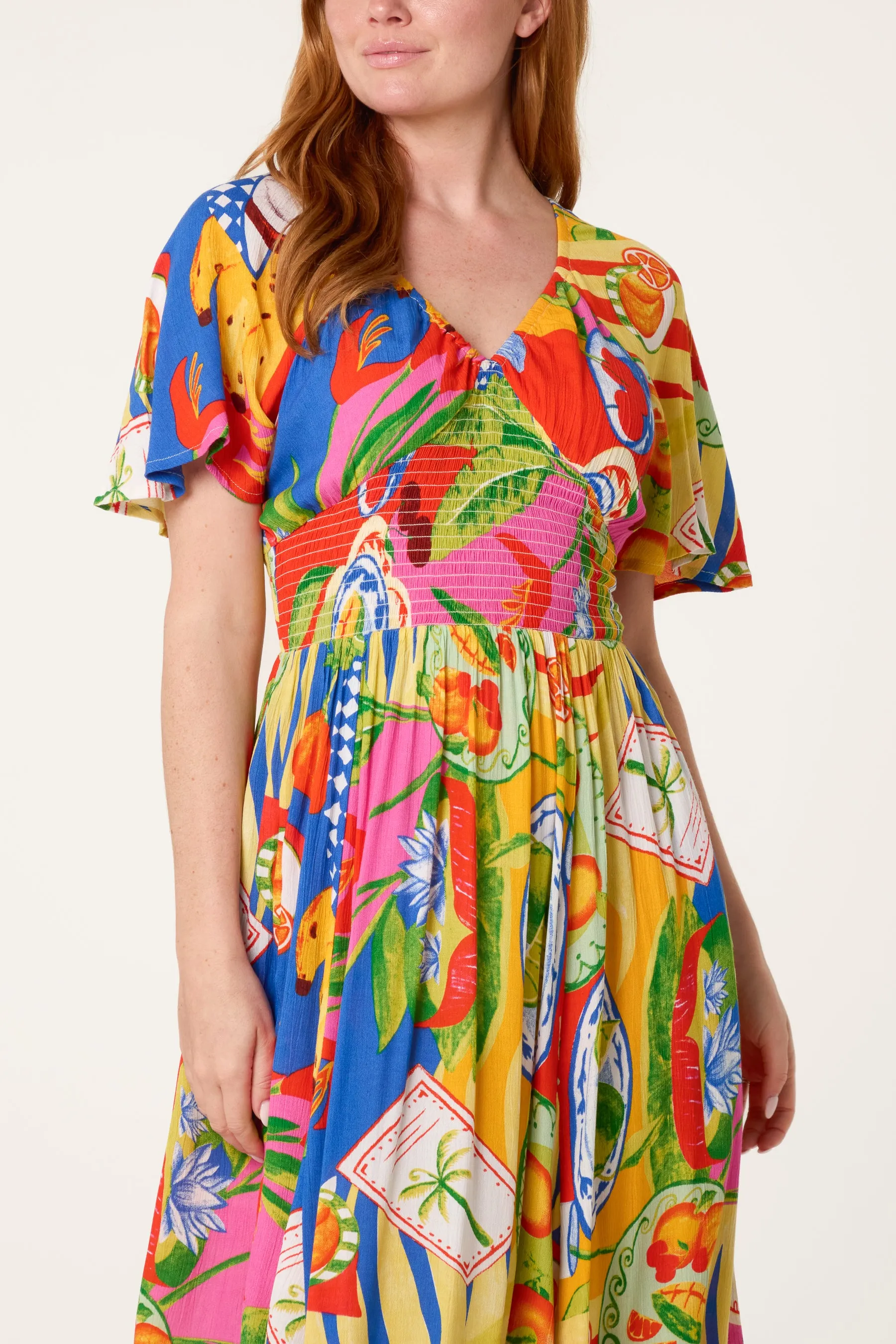 Shirred Waist Hanky Hem Dress sold by Blue Vanilla product image thumbnail 2