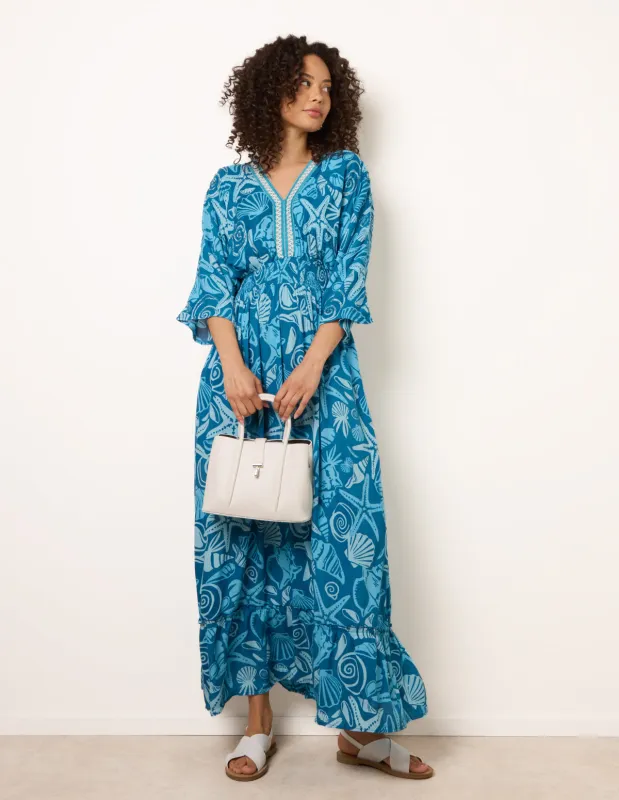 Embellished Kimono Style V Front Dress made by Blue Vanilla