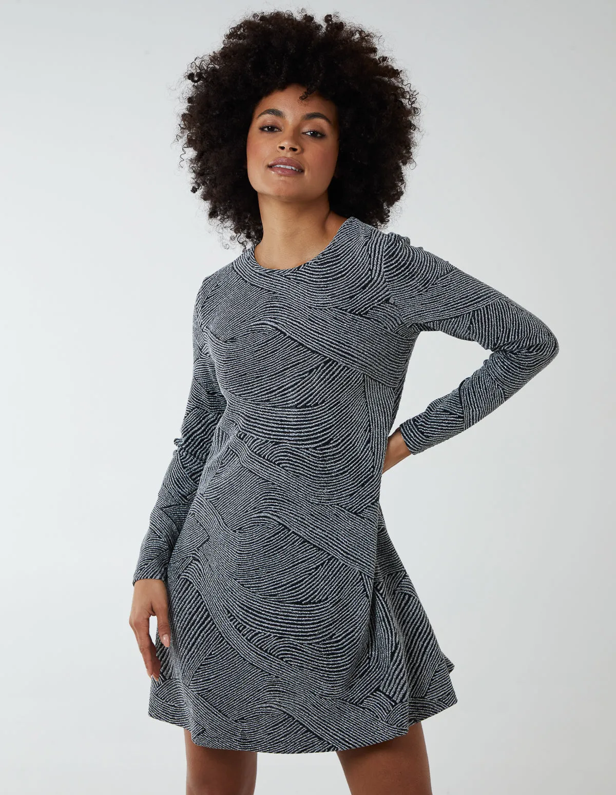 Metallic Swing Mini Dress sold by Blue Vanilla