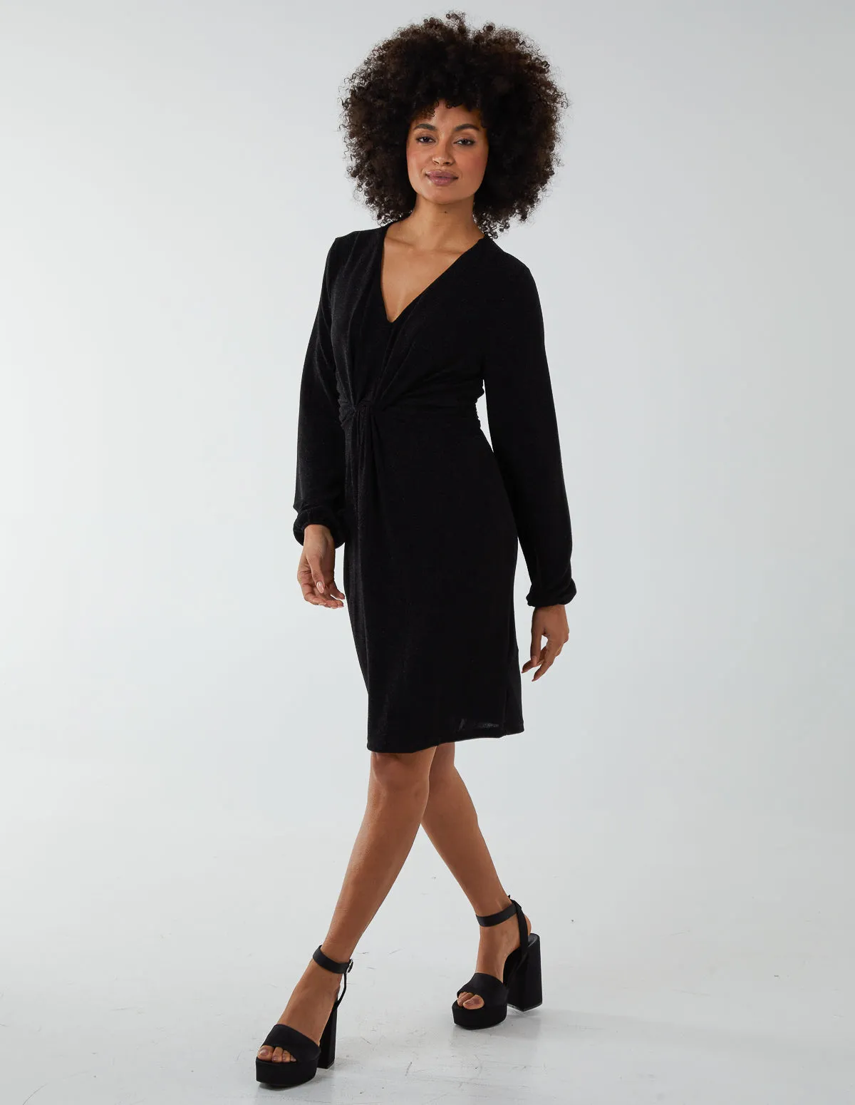 Metallic Tie Back Dress sold by Blue Vanilla product image thumbnail 5
