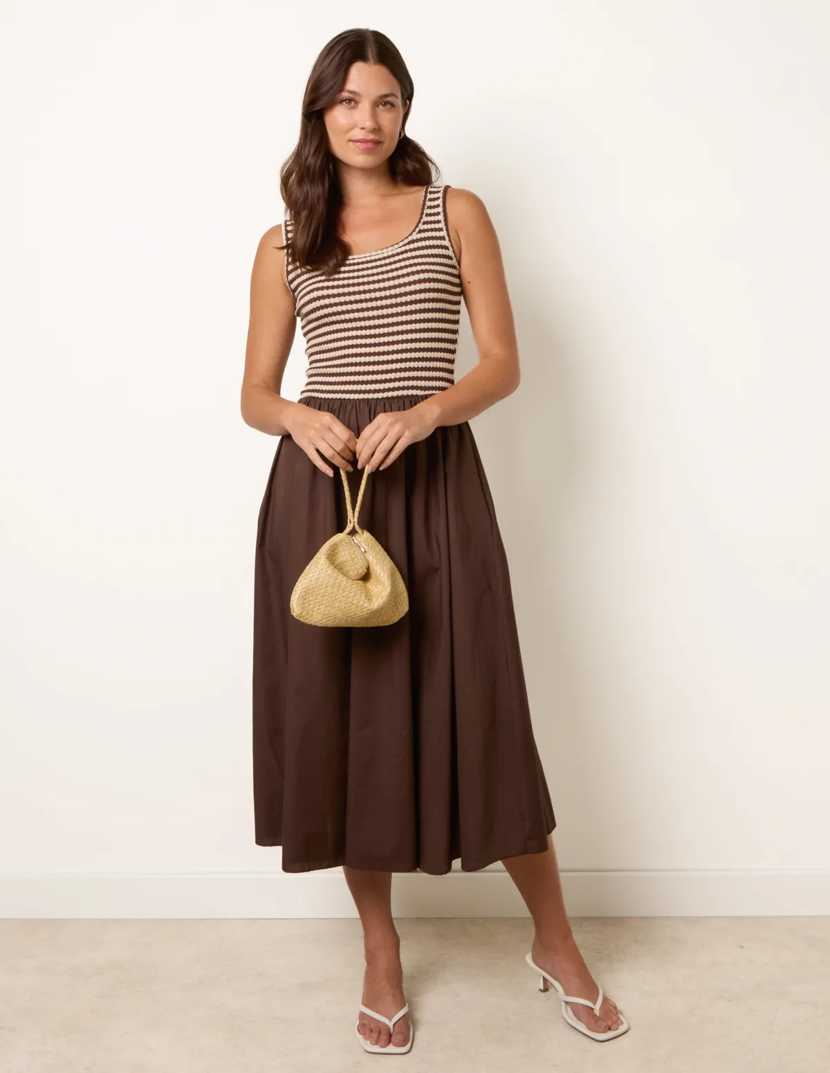 Knitted 2 In 1 Stripe Dress sold by Blue Vanilla product image thumbnail 3