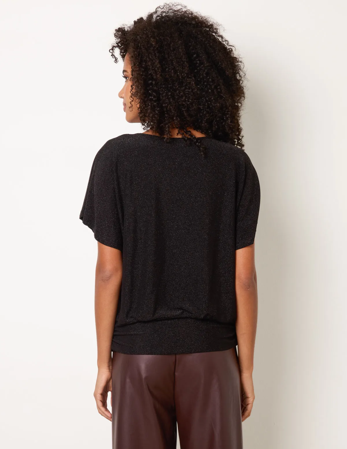 Button Detail Draped Cowl Neck Top sold by Blue Vanilla product image thumbnail 4
