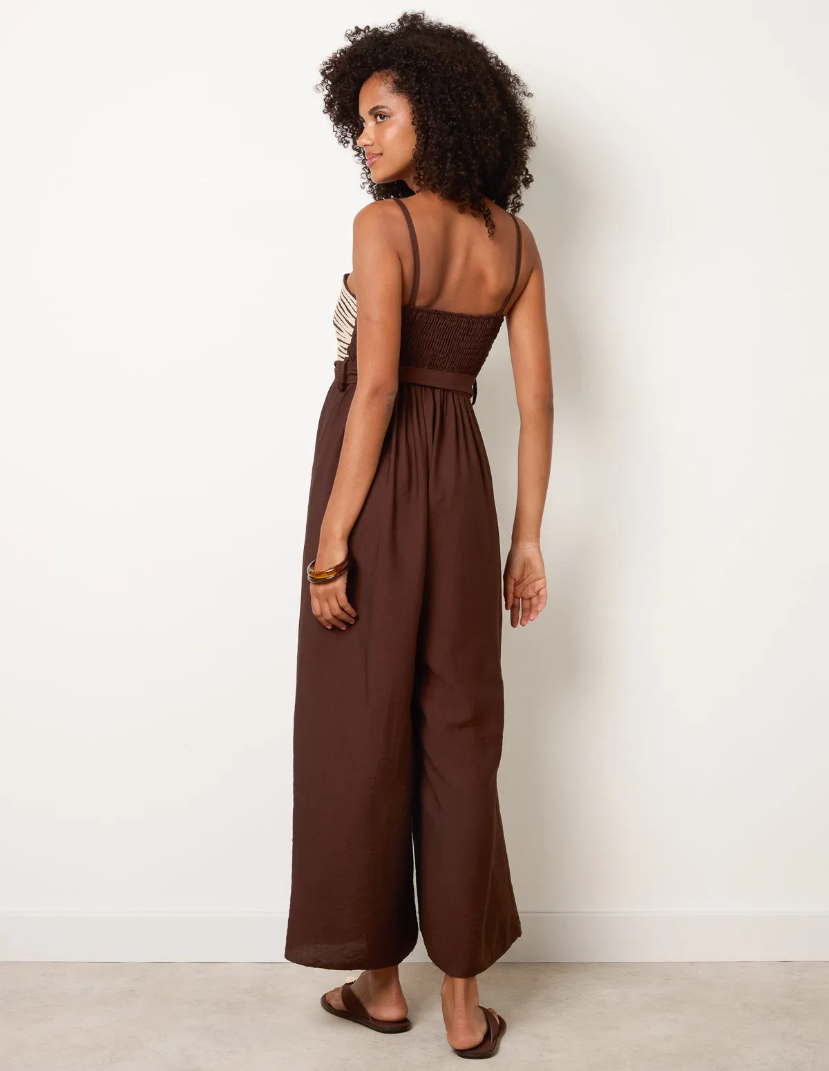 Gold Detailed Embroidered Stitching Jumpsuit sold by Blue Vanilla product image thumbnail 4