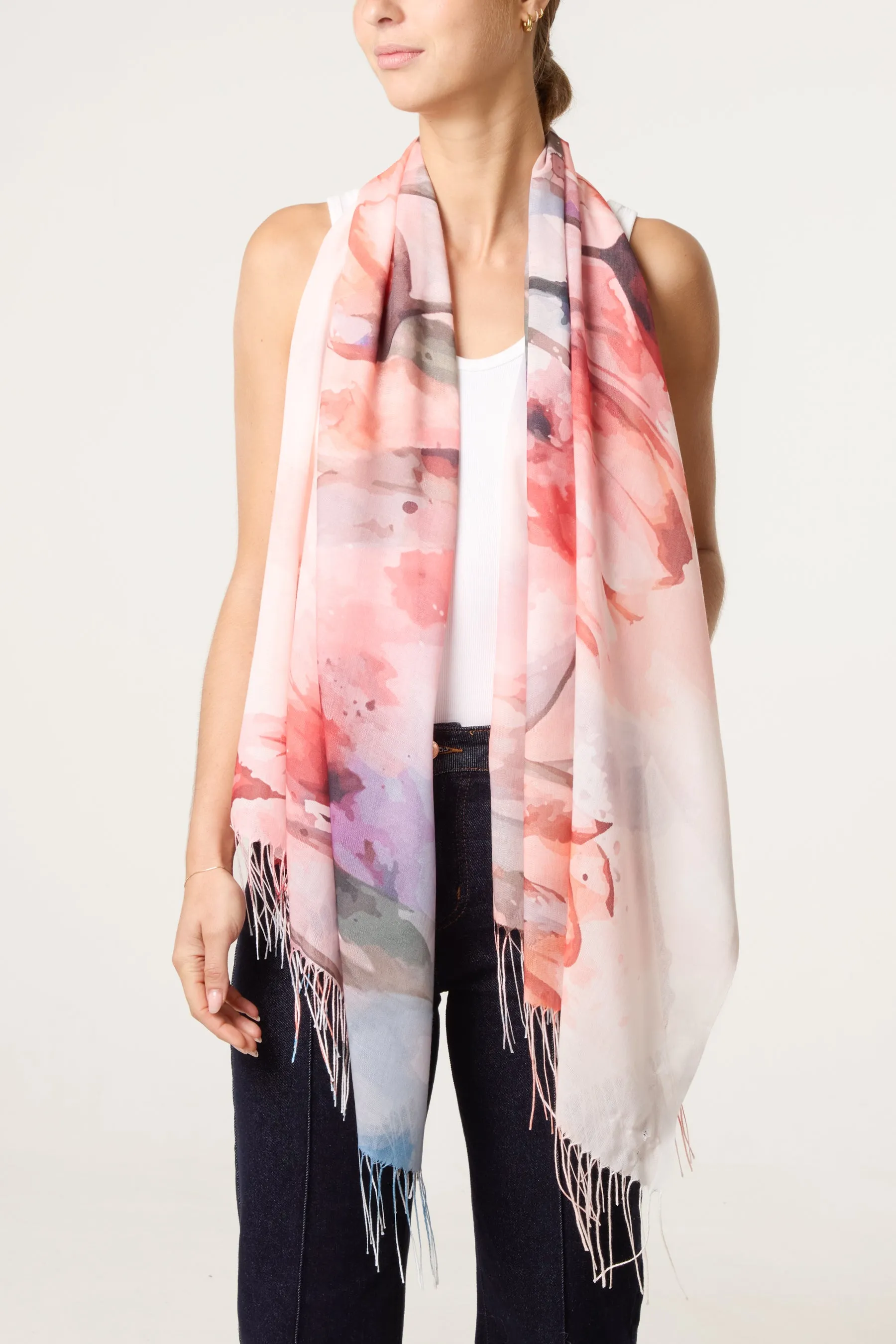 Floral Print Scarf sold by Blue Vanilla product image thumbnail 2