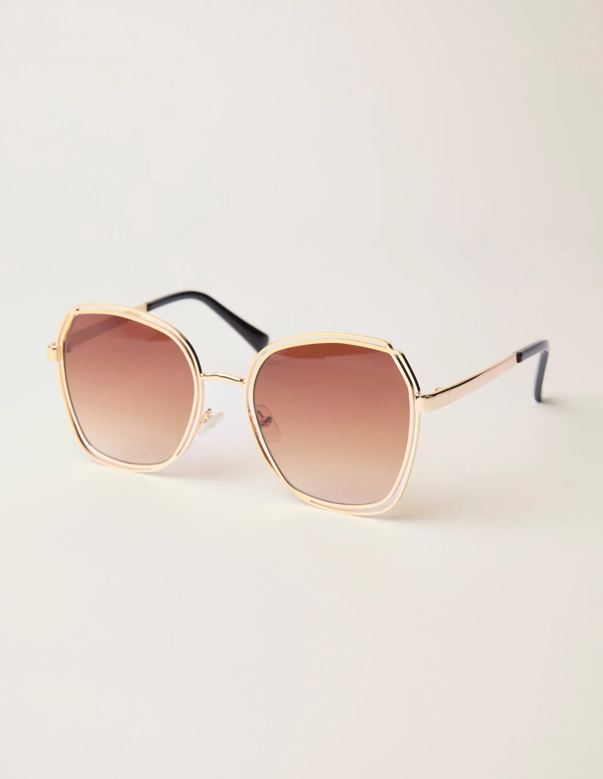 Gold Frame Oversized Sunglasses sold by Blue Vanilla product image thumbnail 5