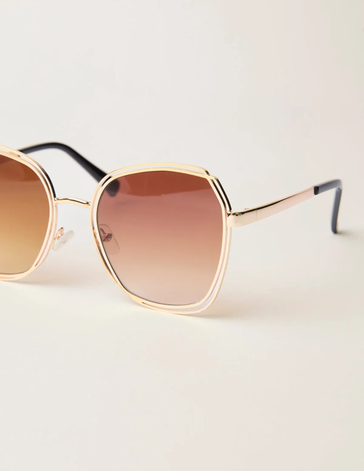 Gold Frame Oversized Sunglasses sold by Blue Vanilla product image thumbnail 3