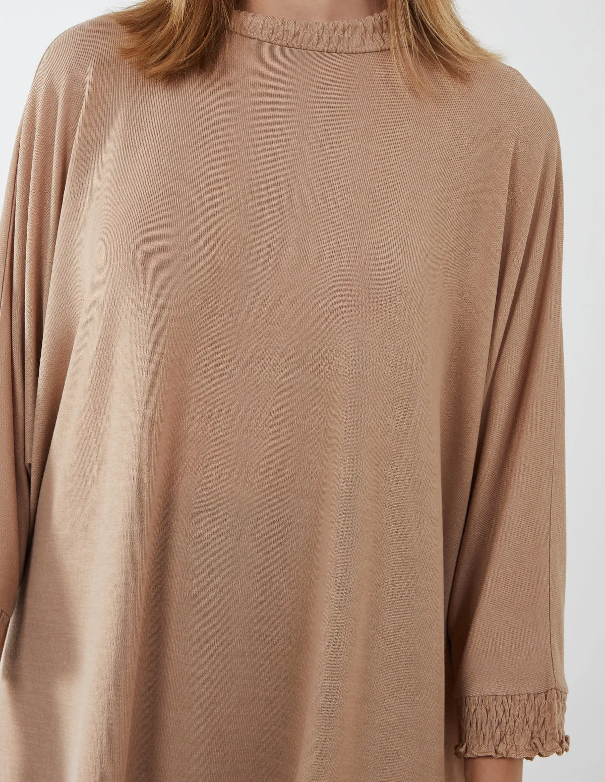 Asymmetric Top with Shirred Collar sold by Blue Vanilla product image thumbnail 4