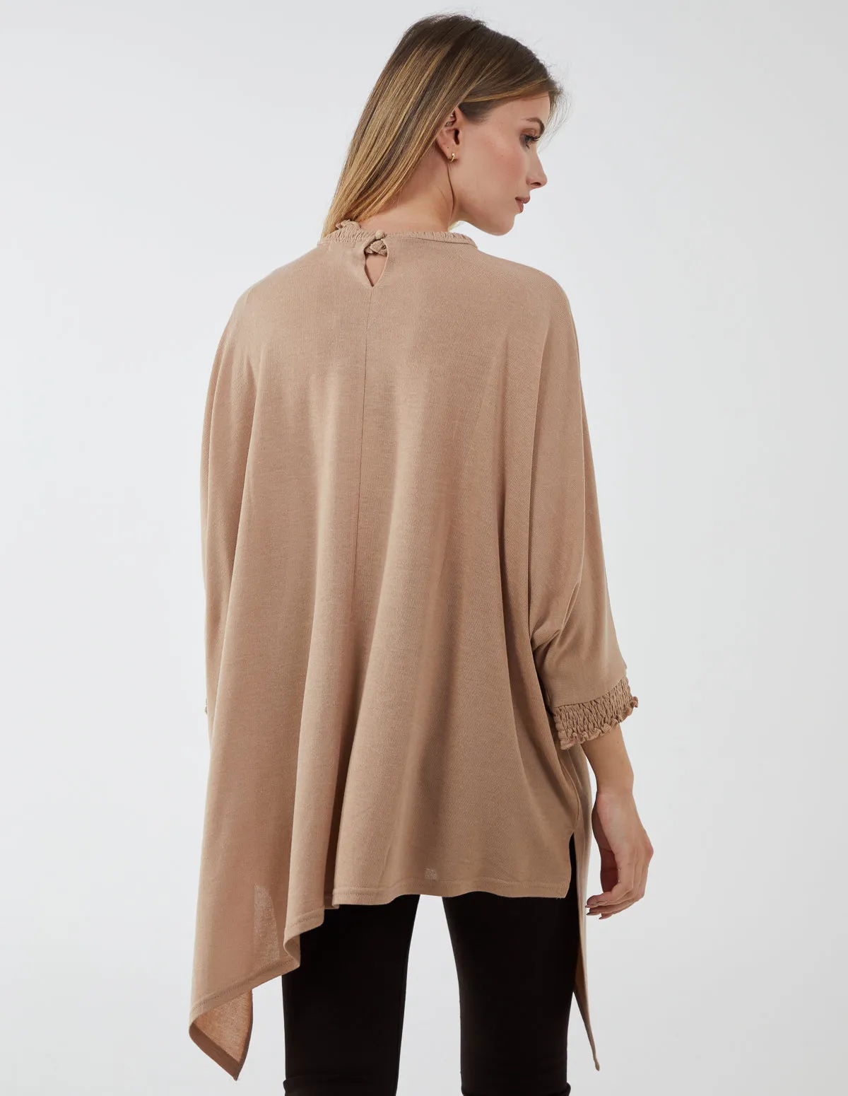 Asymmetric Top with Shirred Collar sold by Blue Vanilla product image thumbnail 5
