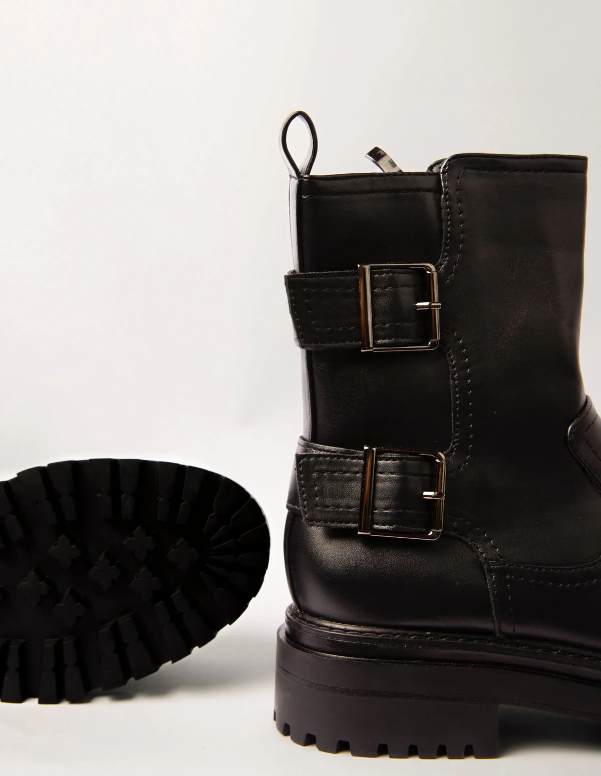 Chunky Double Buckle Boots sold by Blue Vanilla product image thumbnail 3