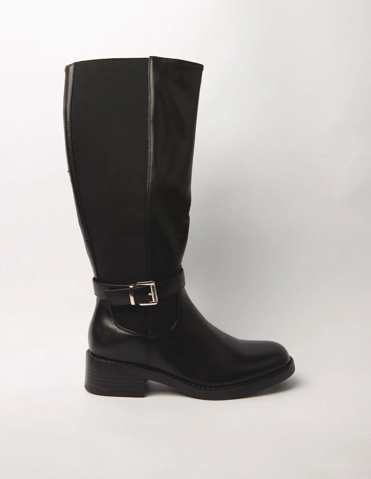 Buckle Detail Low Heel Long Boots sold by Blue Vanilla product image thumbnail 2