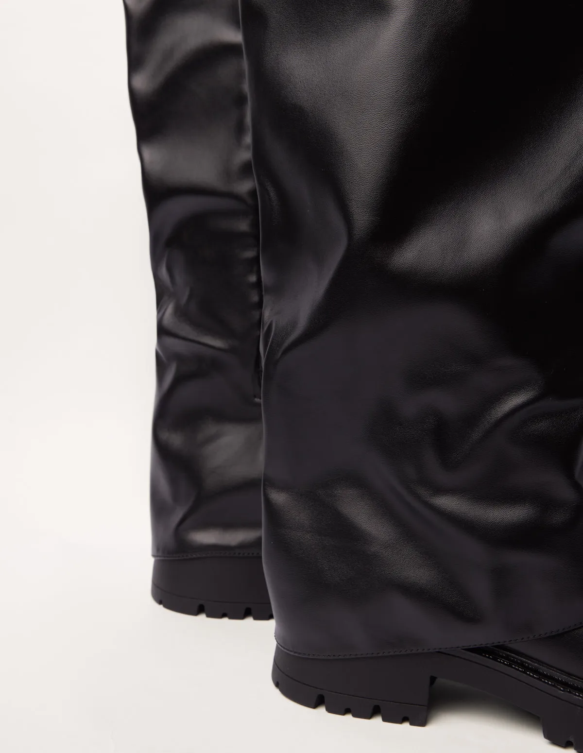 Chunky Buckle Detail Knee High Boots sold by Blue Vanilla product image thumbnail 3