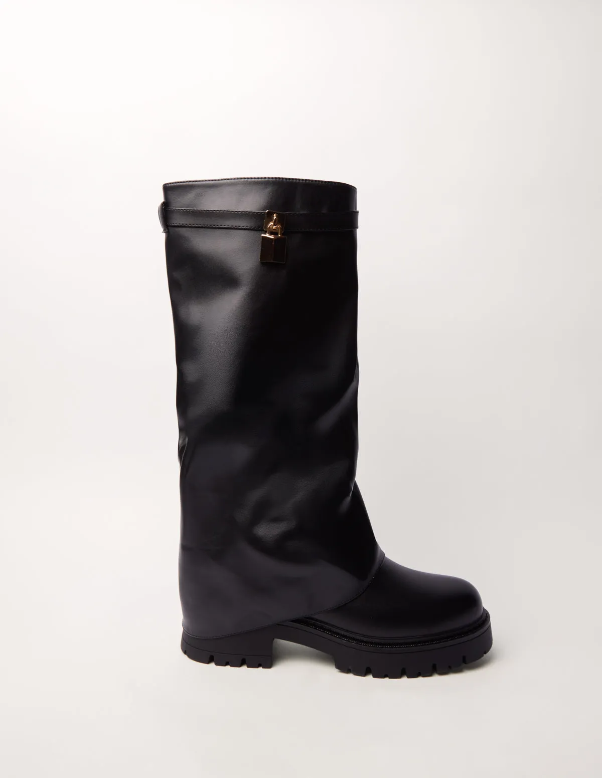 Chunky Buckle Detail Knee High Boots sold by Blue Vanilla product image thumbnail 2