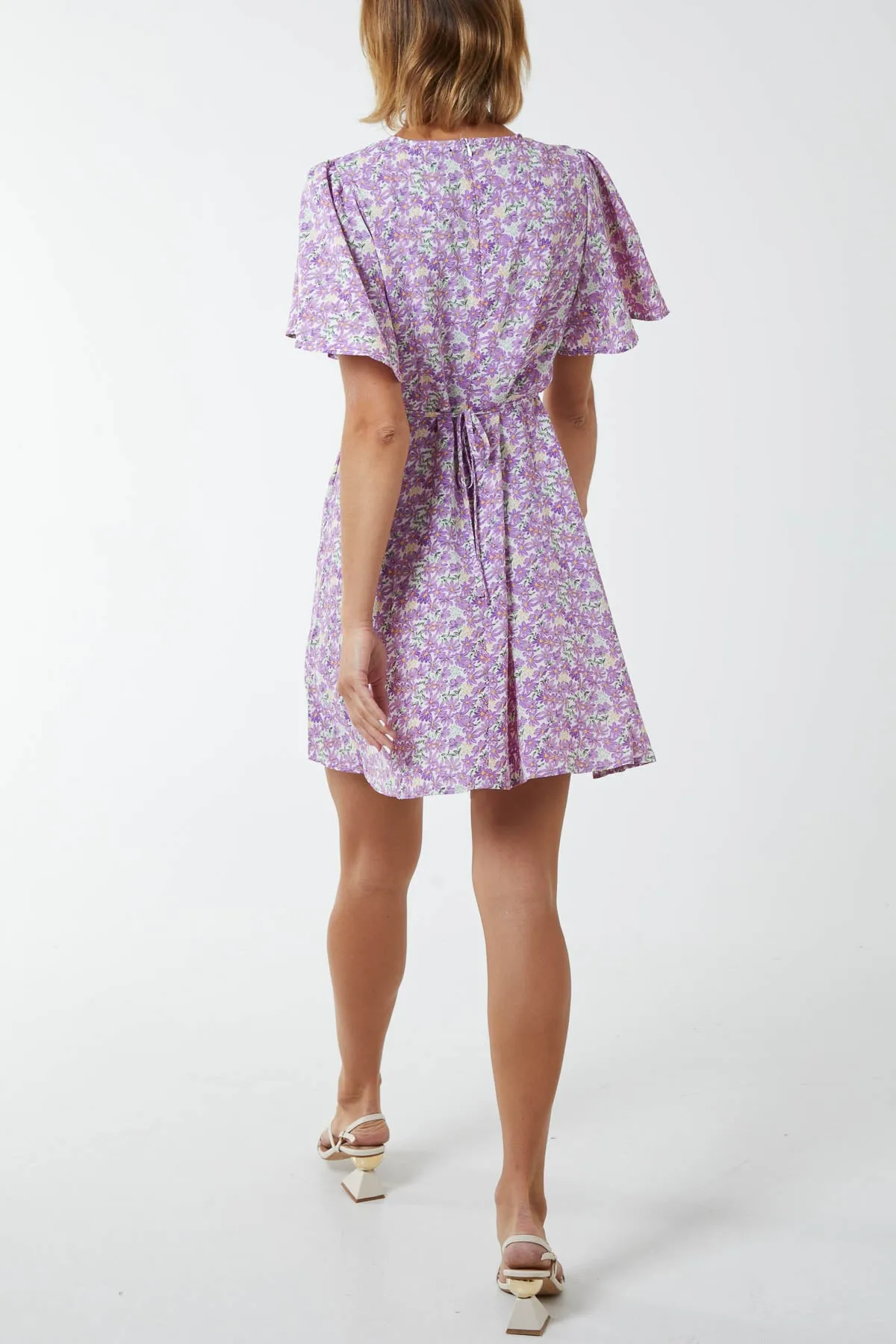 Angel Sleeve Mini Dress sold by Blue Vanilla product image thumbnail 4