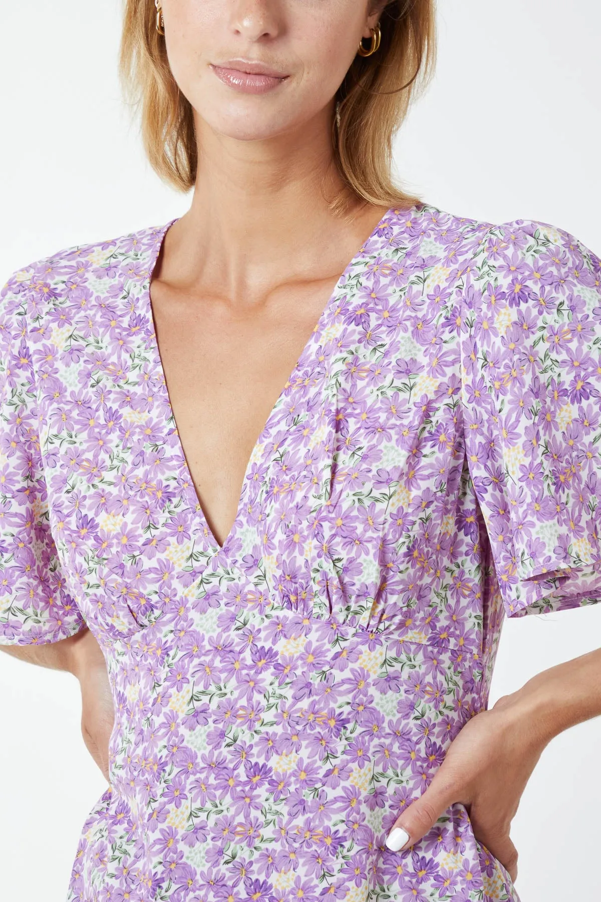 Angel Sleeve Mini Dress sold by Blue Vanilla product image thumbnail 3