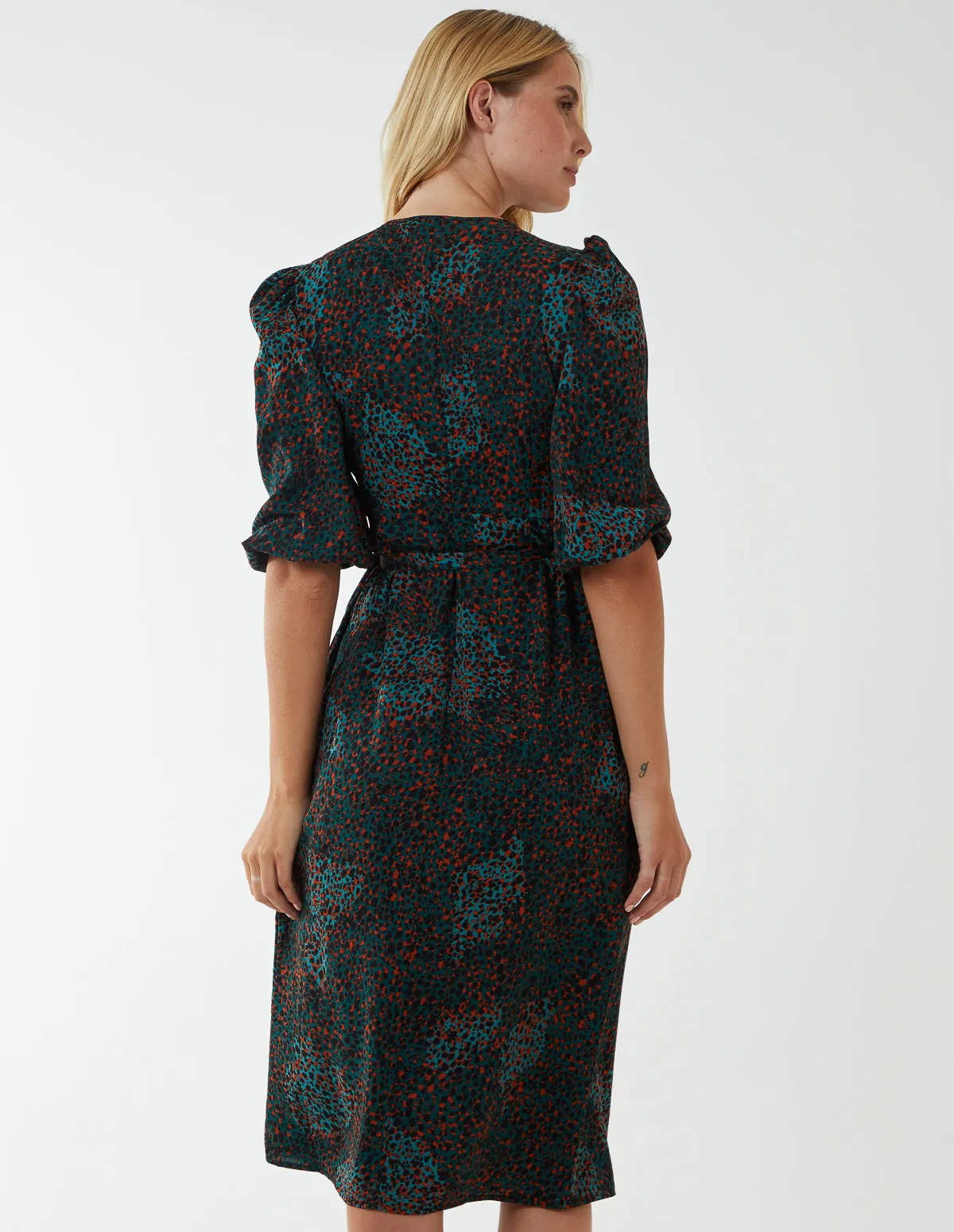 Ruffle Front Wrap Dress sold by Blue Vanilla product image thumbnail 5