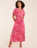 Abstract Animal Print Wrap Maxi Dress sold by Blue Vanilla